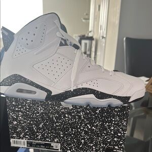Jordan Athletic Shoes White with Black Speckles